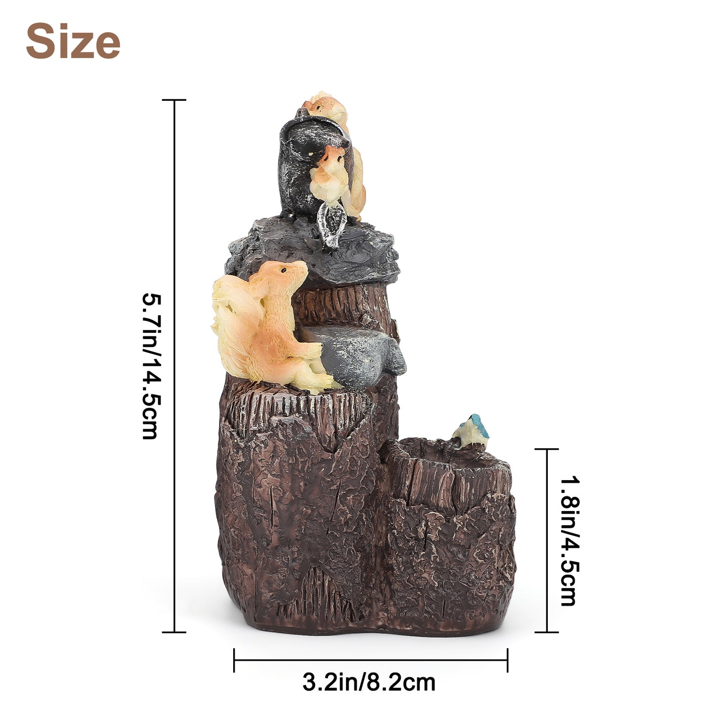 Squirrel garden ornament