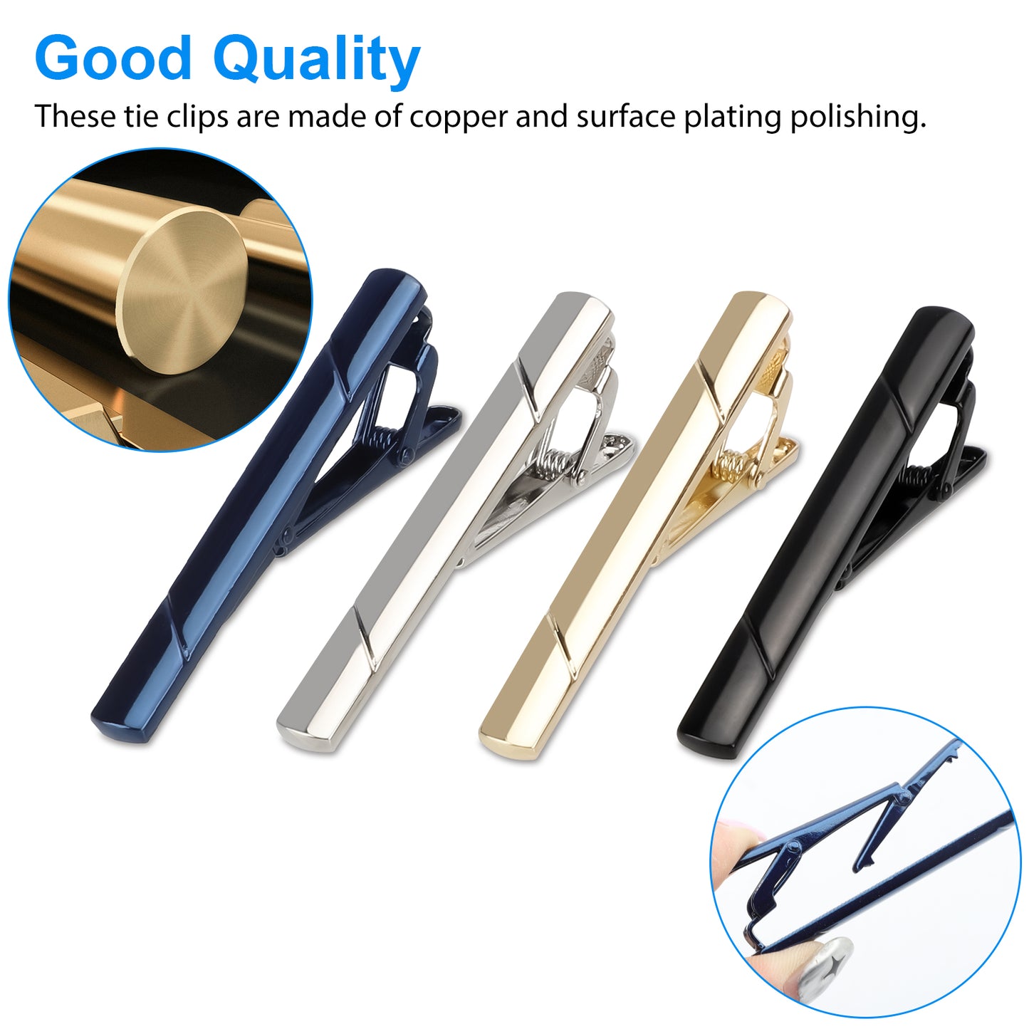 4pcs Tie clips