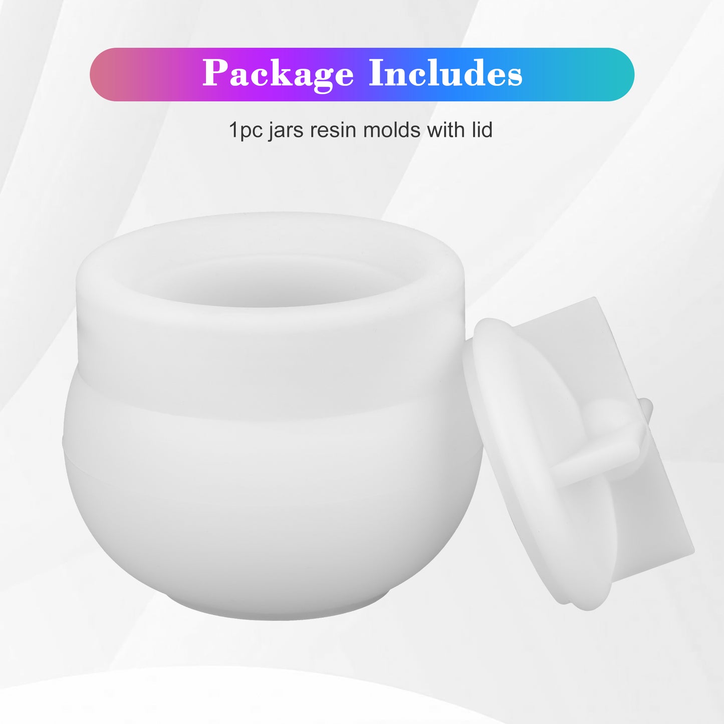 JAR RESIN MOLDS WITH LID - CREATE UNIQUE STORAGE CONTAINERS AND HOME DECOR