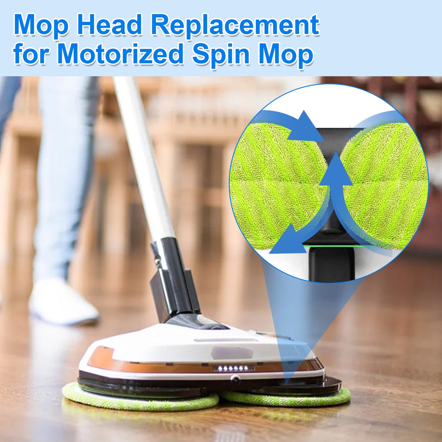 REPLACEMENT STEAM MOP PADS - 6 PACK OF REGULAR SCRUBBY, HEAVY SCRUB, AND TWIST CLOTH PADS