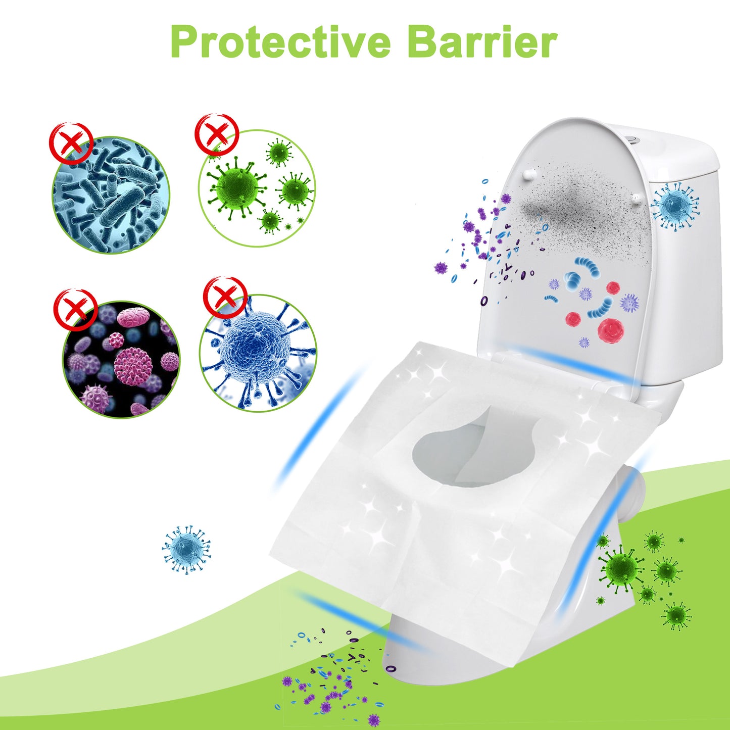 Disposable Toilet Seat Covers - Hygienic Protection, Travel-Friendly