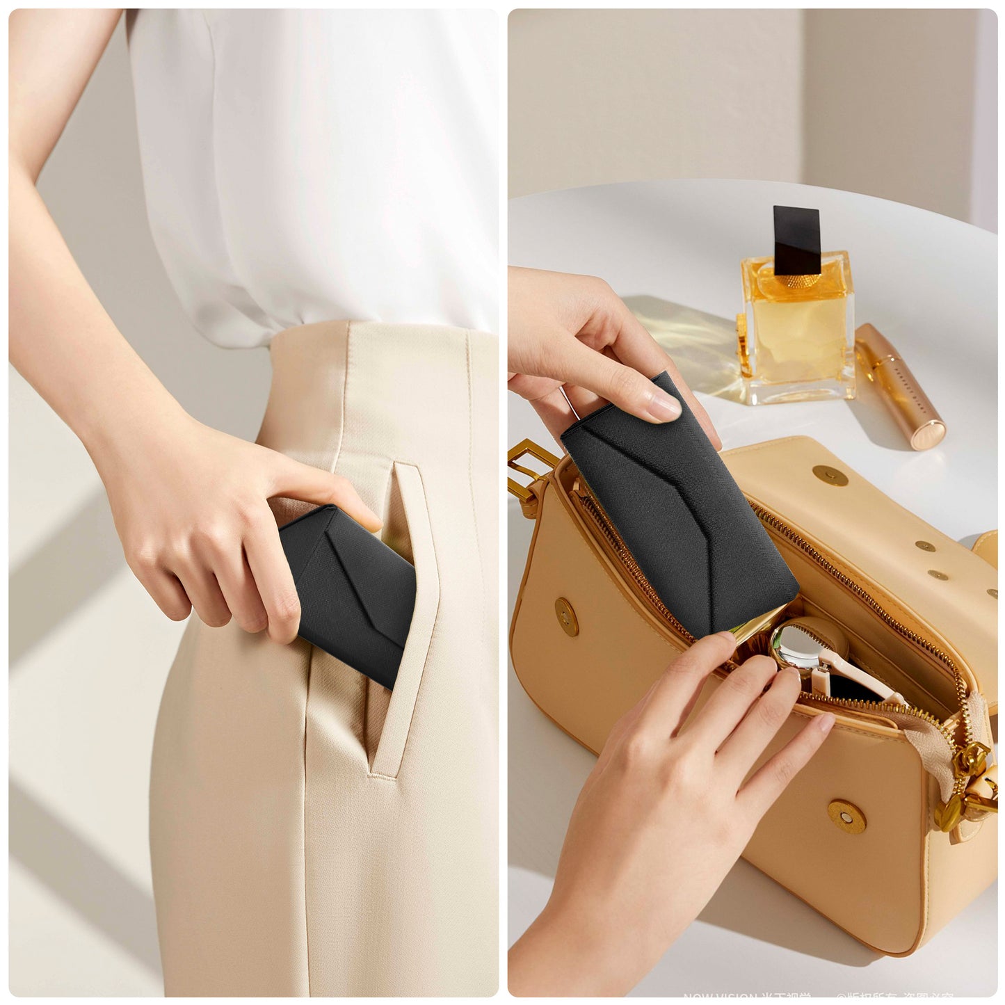 Collapsible Triangle Eyewear Glasses Case - Compact and durable glasses storage for travel and everyday use, protective and versatile, can store sunglasses, reading glasses and more