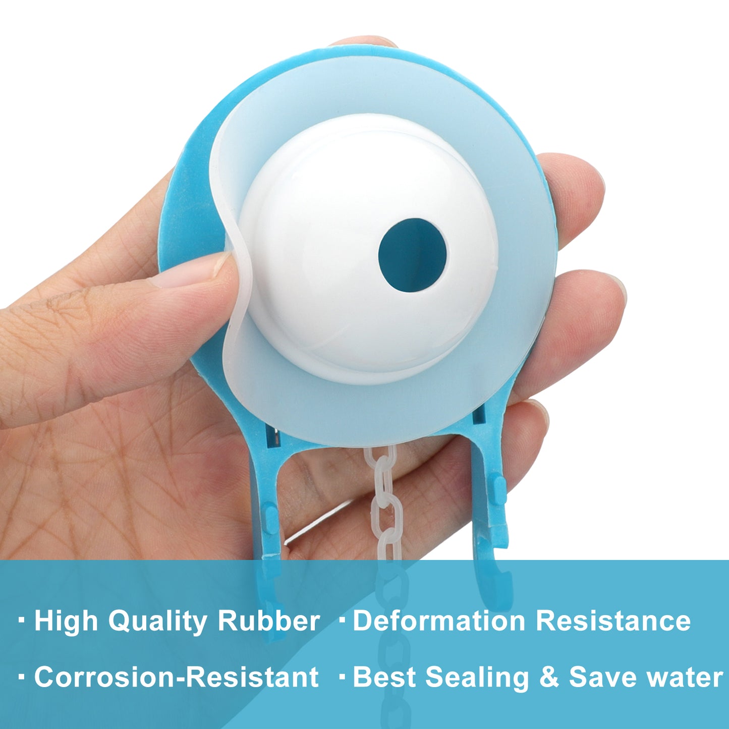 2Pcs 2 inch Flush Valves Toilet Flapper Replacement - Toilet Wrench Toilet Bowl Handle Toilet Tank Hinge Flapper Repair Part,Compatible with American Standard 2“ Flapper