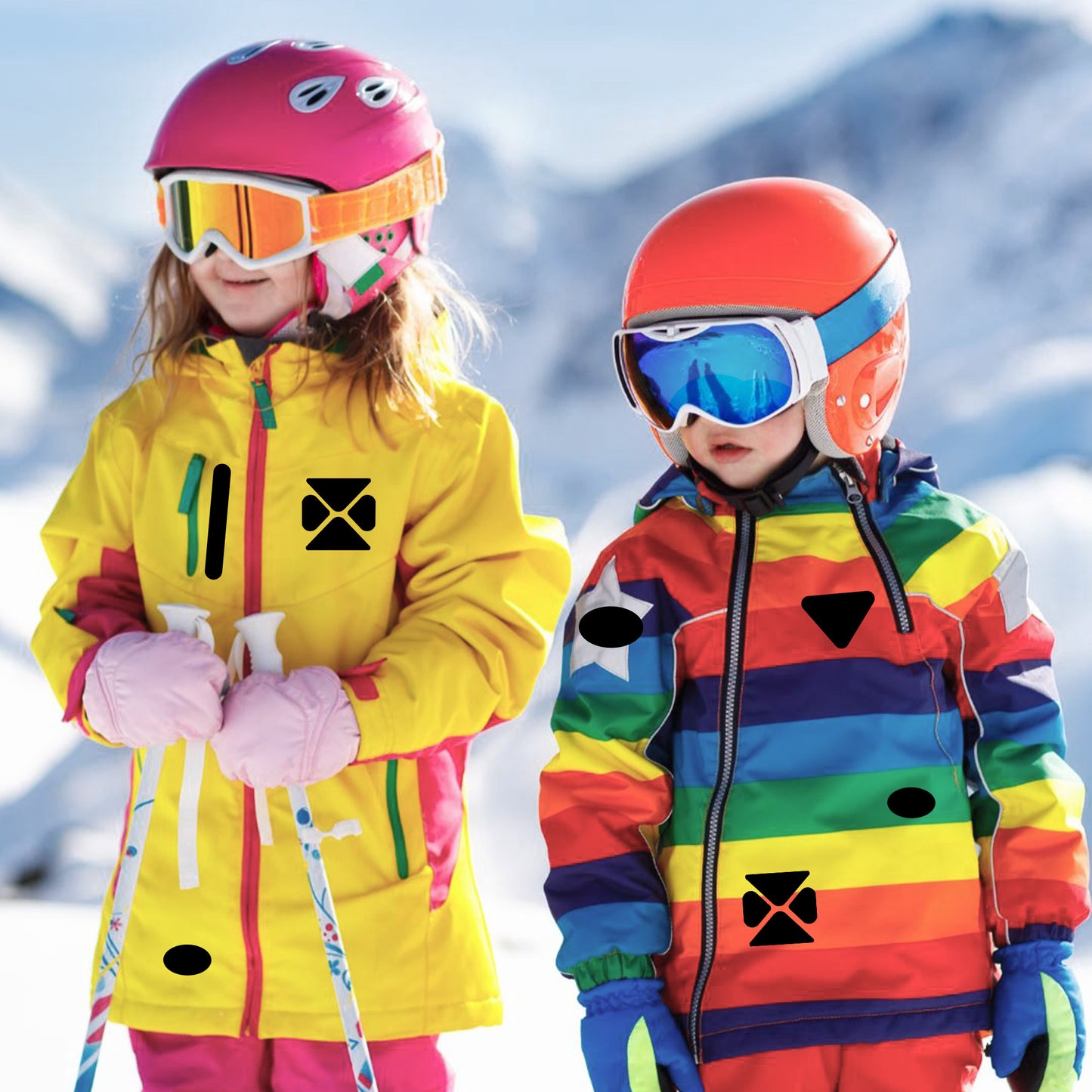 9 Sheets Nylon Self Adhesive Repair Patches - Different Size Shapes Clothes Patch Fabric Clothing Repair Tape Stickers for Down Jacket Tent Clothes Bag Outerwear Repair(Black)