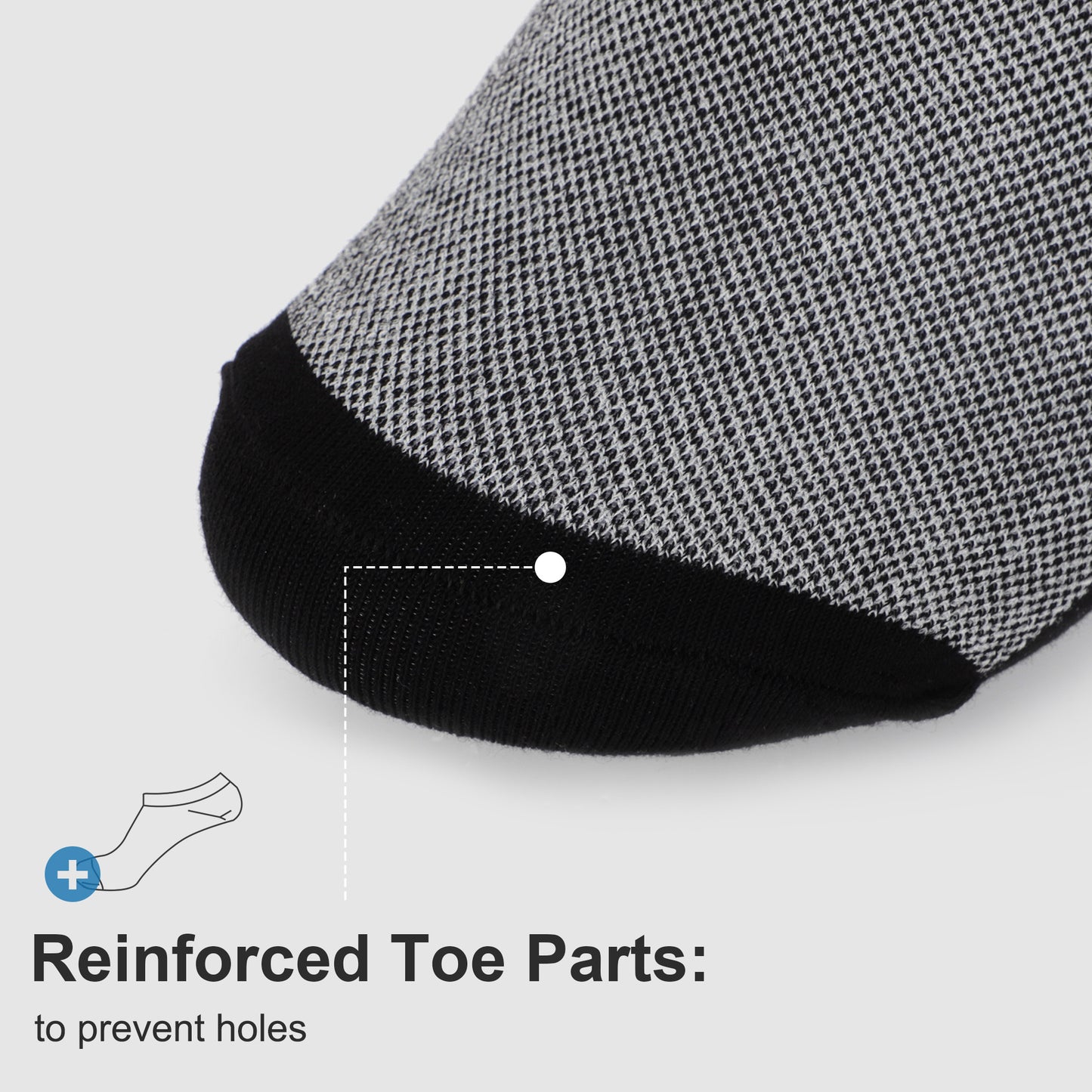 6 Pairs No Show Men's Socks - Casual Invisible Non-slip Socks,Low Cut Socks,CottonSocks for Men Loafer Sneakers Boat Shoes