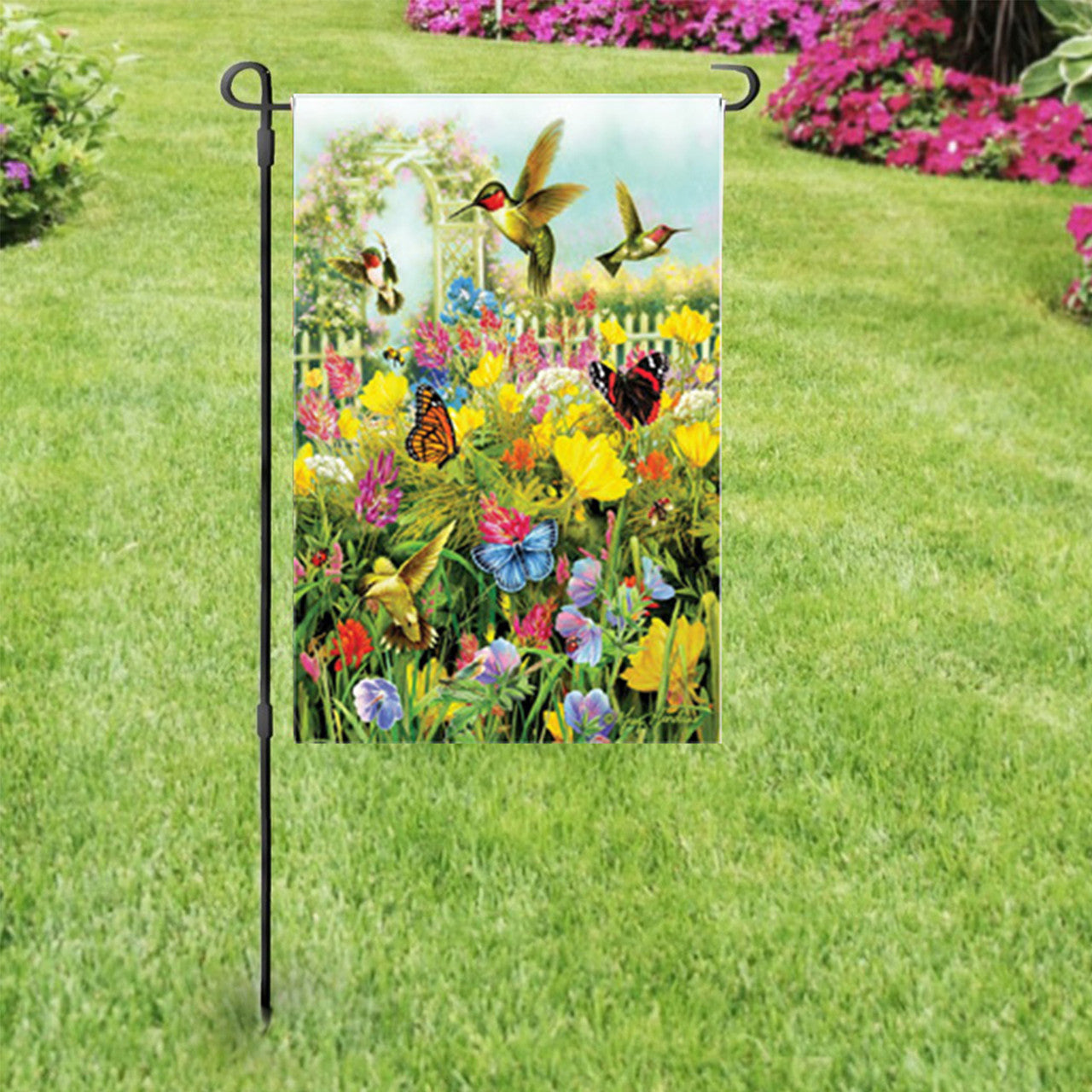 (12 x 18") Garden Flags Banners - DIY Personalized Garden Flag for Outdoor Patio Garden Yard Decorate - Lawn Yard Banner, 10Pcs
