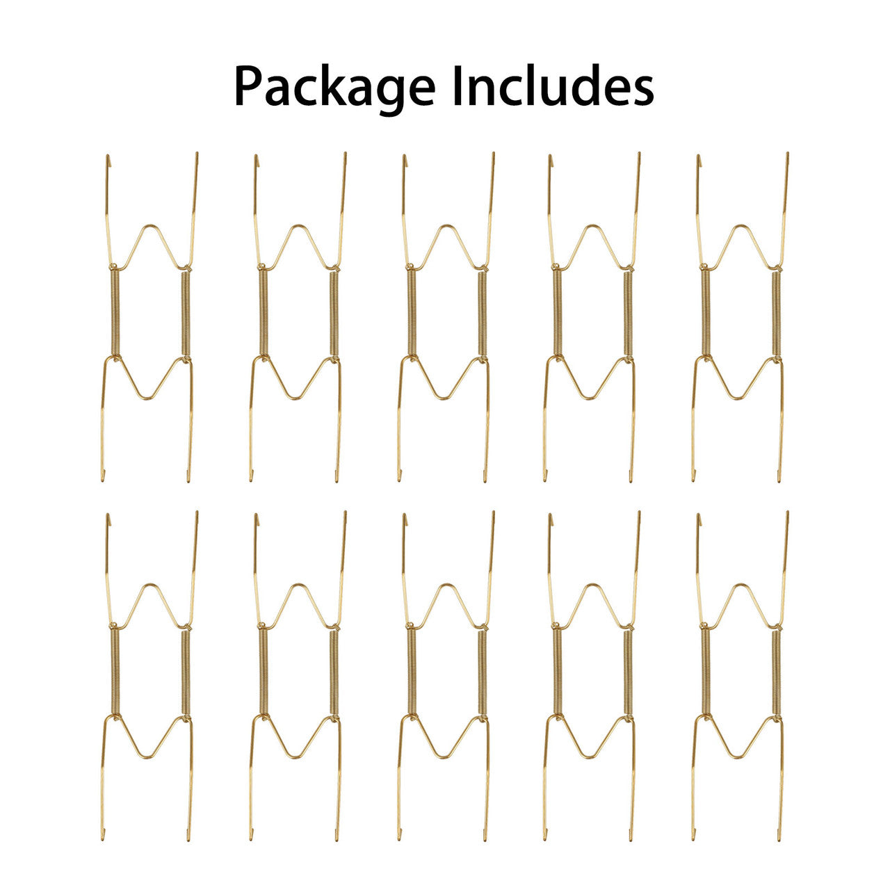 Wall Plate Hangers, Small Size 10" Invisible Wall Plate Hanger, Decorative Dish Display Holder,Non-scratch hooks, 10Pcs