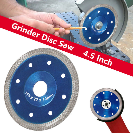 4.5inch Dry Wet Ceramic Cutting Disc Wheel, Diamond Saw Blade Porcelain Tile Cutter Blade for Cutting Grinding Porcelain Tile Granite Marbles
