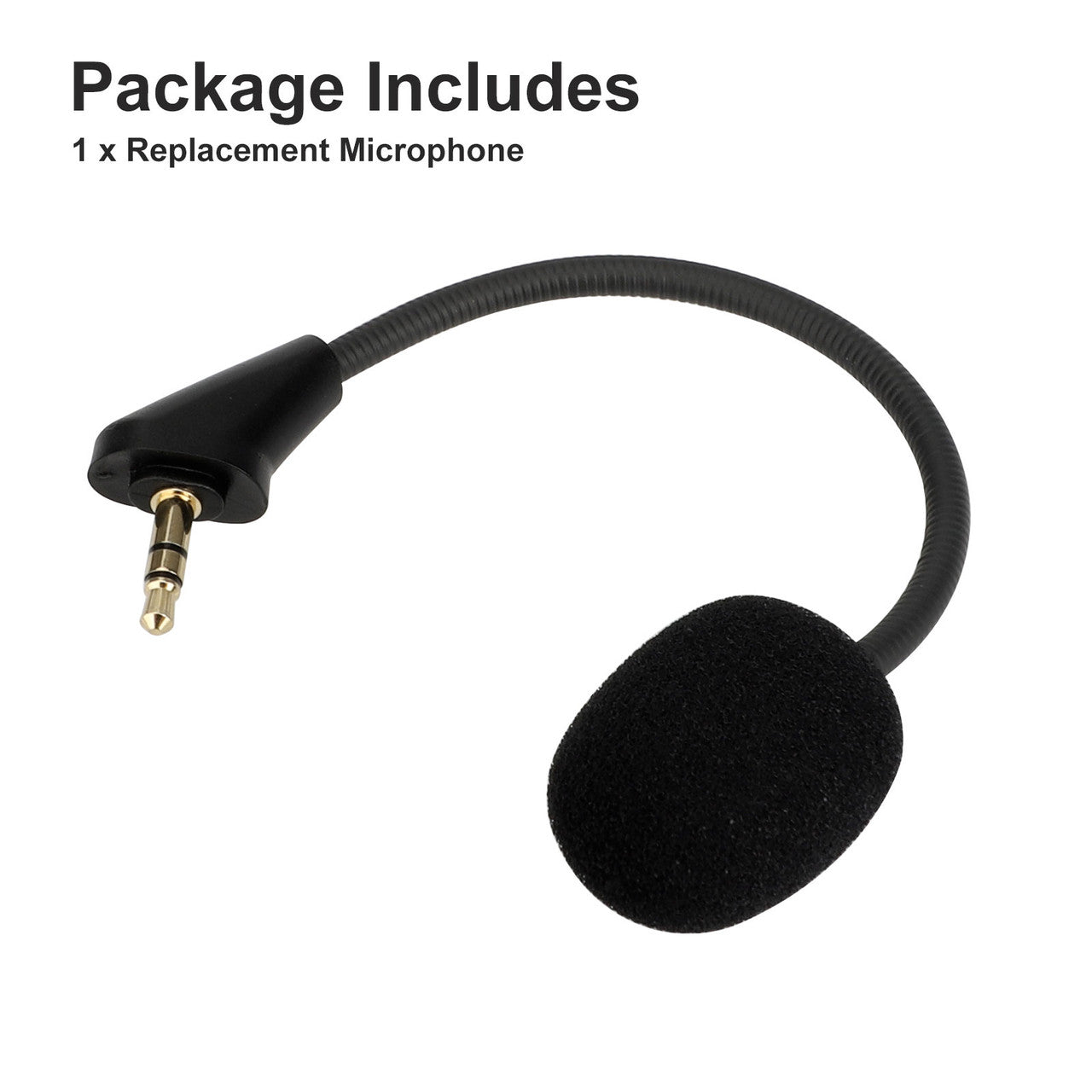 3.5mm Detachable Computer Noise Cancelling Microphone Boom for HyperX Cloud Alpha PC Headset, Black