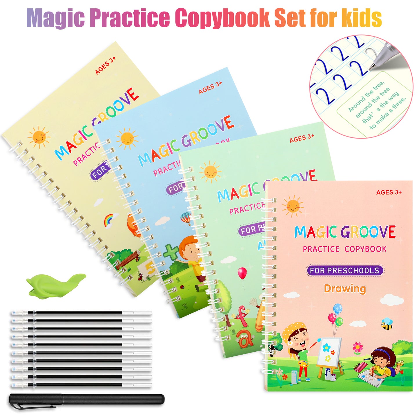 Magic Practice Copybook Set for kids