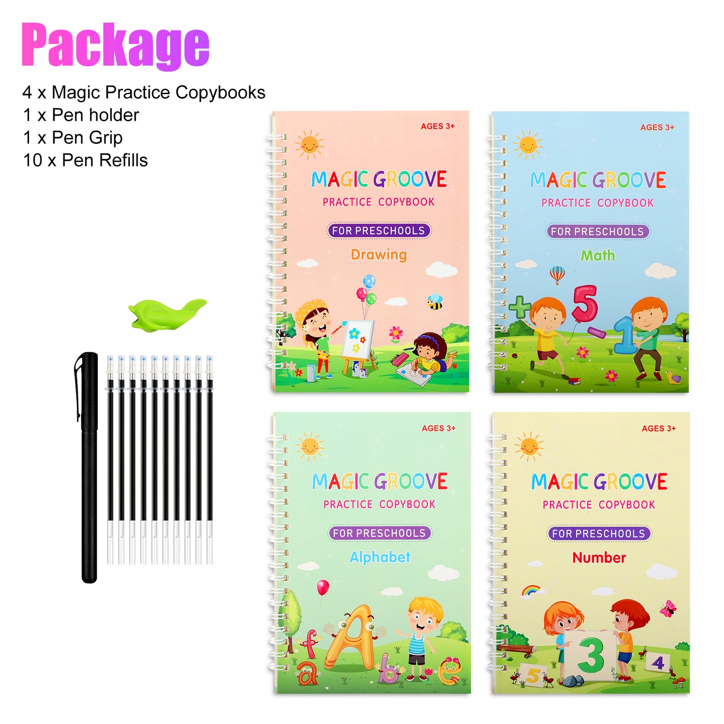 Magic Practice Copybook Set for kids