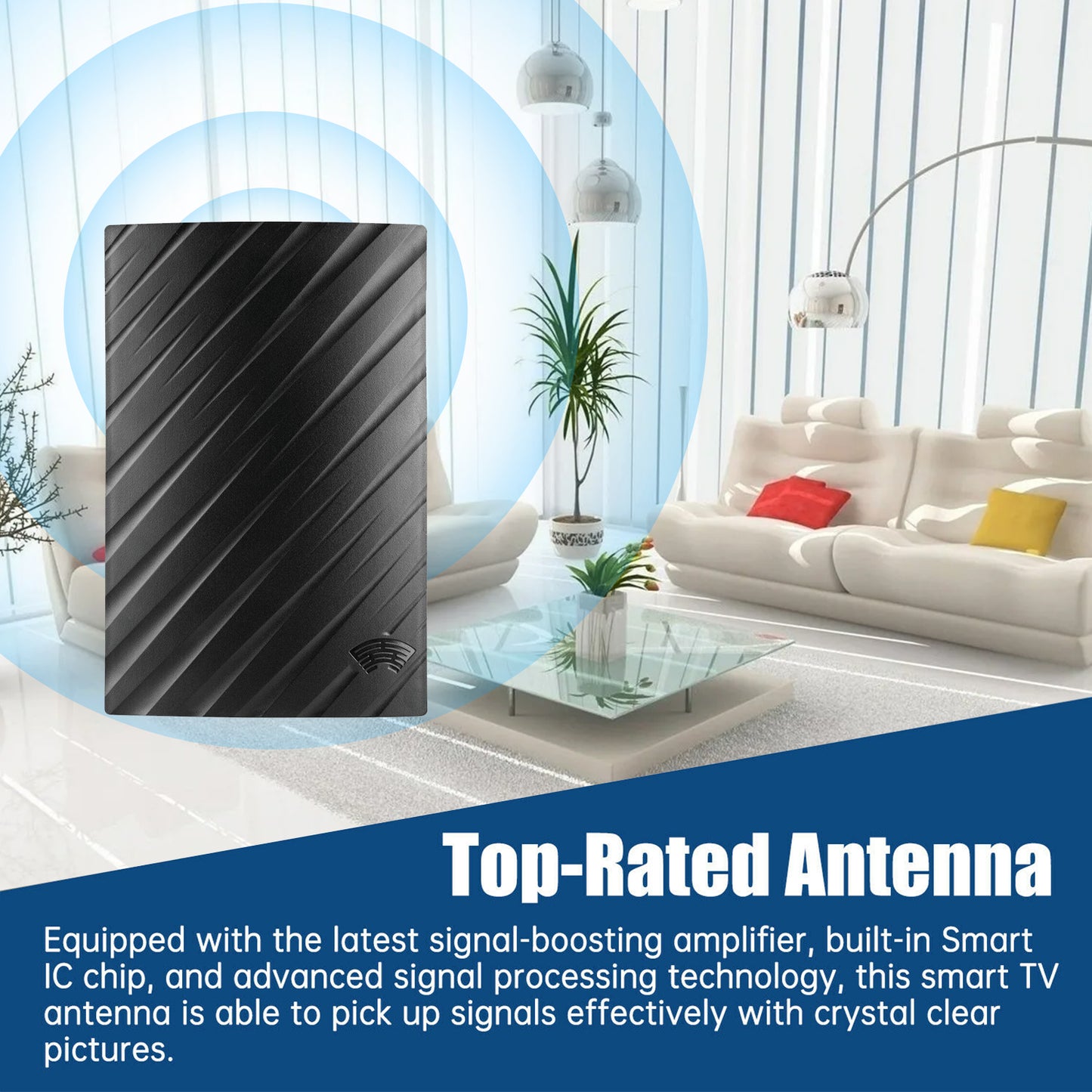 Outdoor Indoor TV Antenna Amplified 4K 1080P Digital