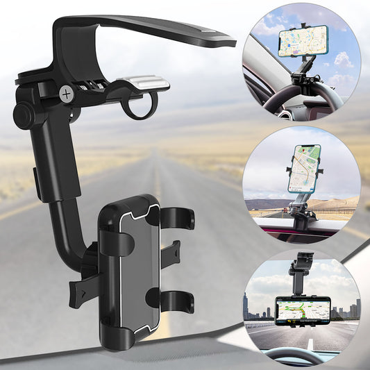Dual-clip Car Phone Holder Mount Compatible with all mobile phones and devices with a width of 68mm - 94mm.