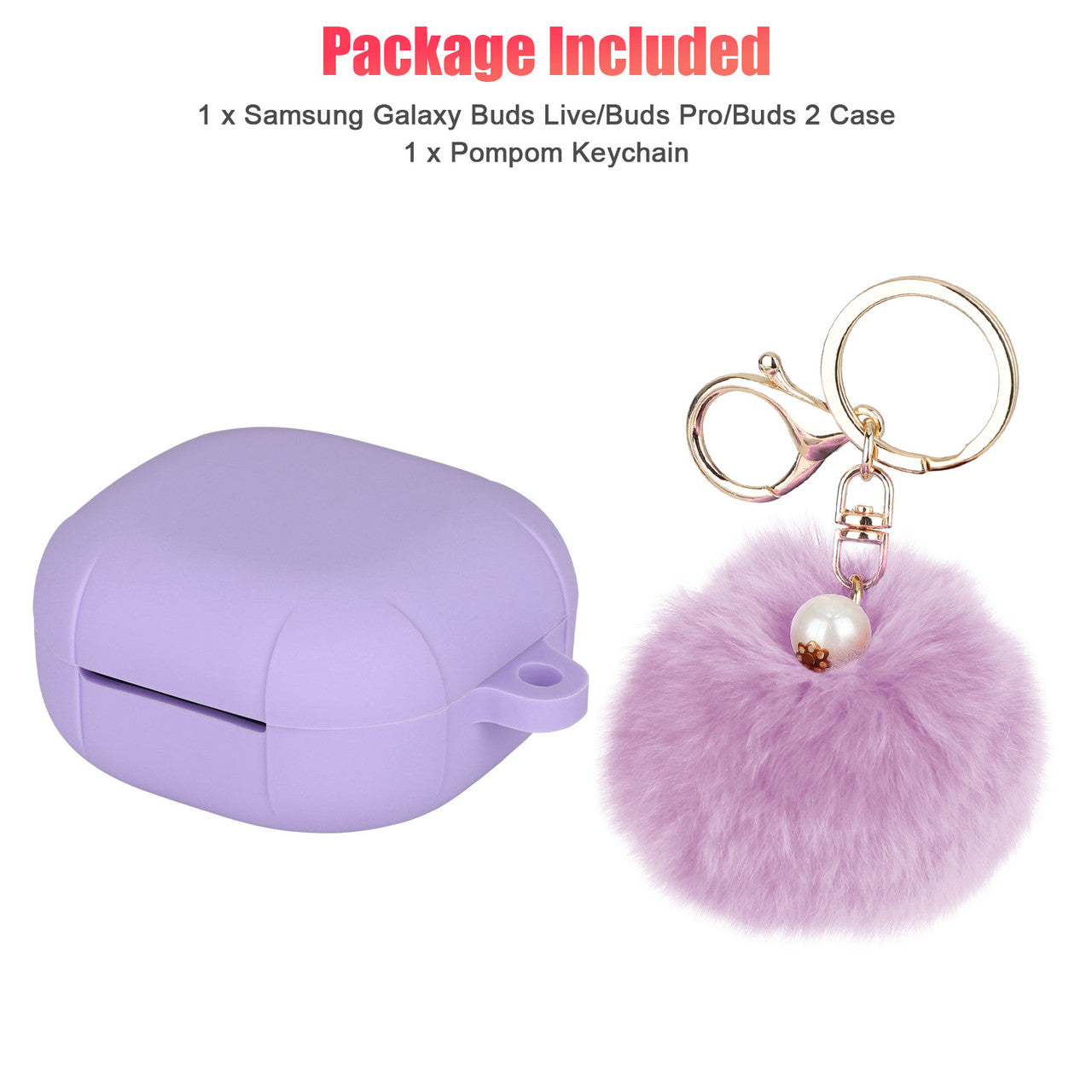 All-Around Protective Case with an Anti-Dust Matte Surface For Galaxy Buds, Burgundy