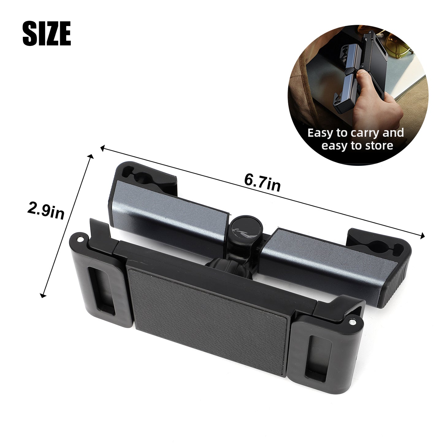 360 degrees Car Backseat Headrest Tablet Holder