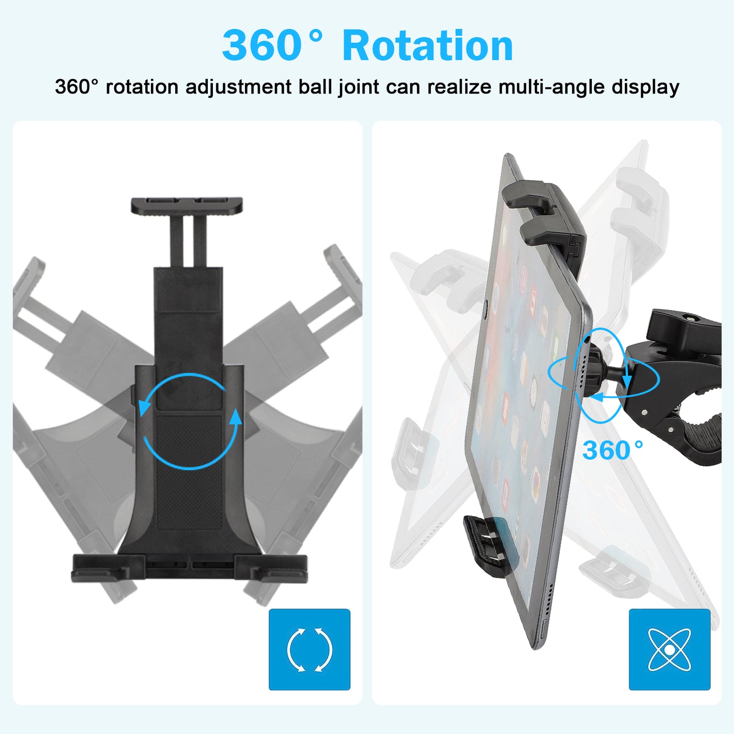 Music Microphone Tablet Holder - Music Microphone Stand Holder Mount Fit For 7-11" Tablet iPad 4 3 2 Samsung Tab