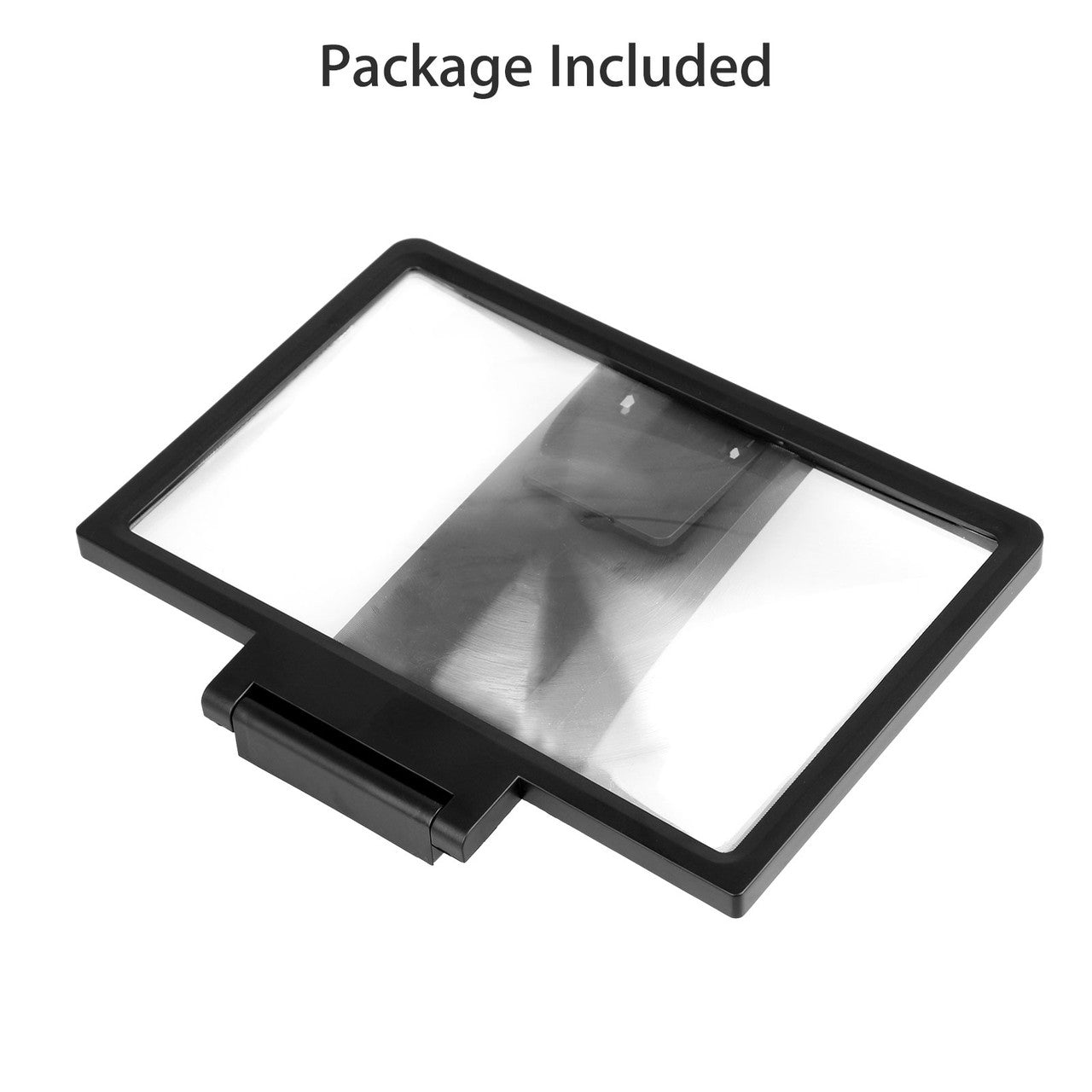8" 3D HD Mobile Phone Screen Enlarge Magnifier Movies Amplifier with Practical Phone Bracket Stand Holder for All Smart Phones