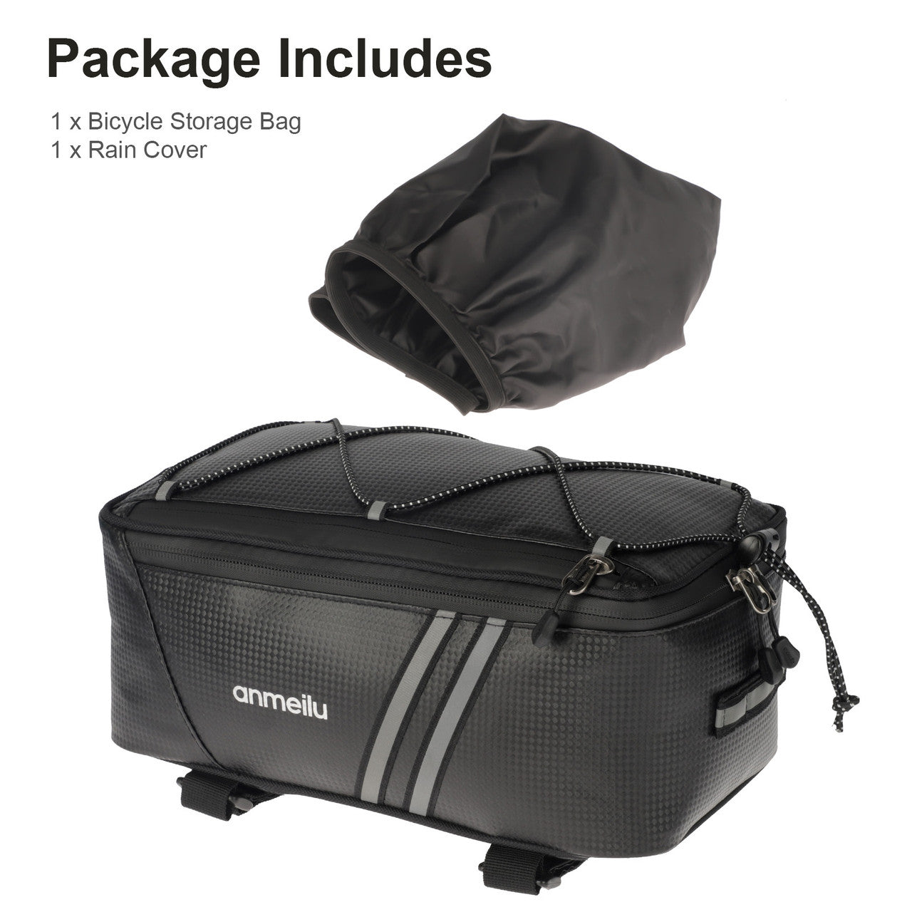 Bicycle Rear Seat Storage Bag for Local and Mid-Range Distances