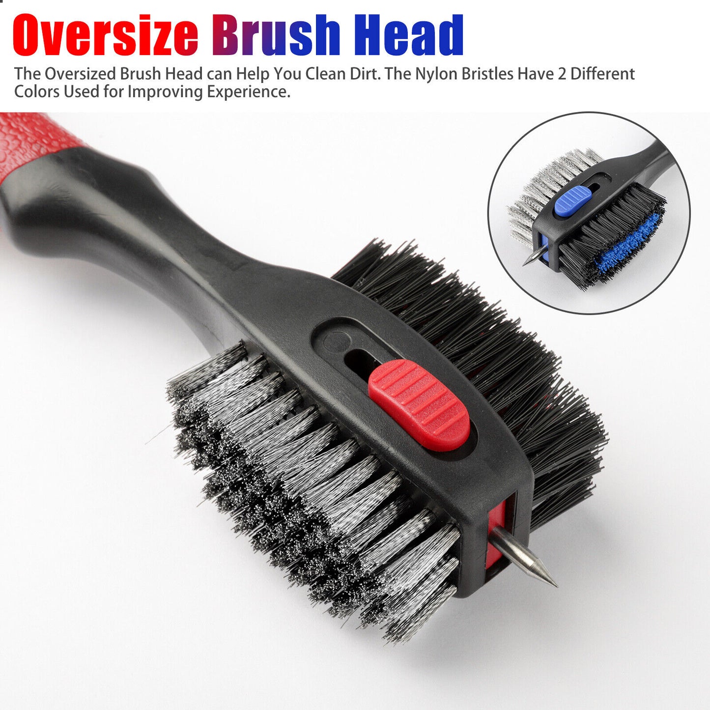 Golf Club head Double sided cleaning brush