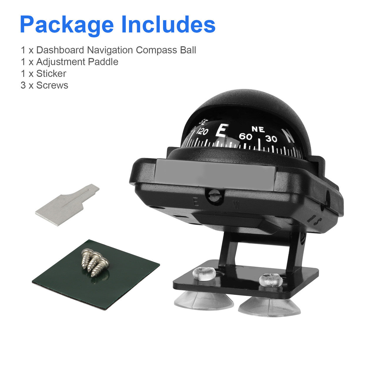 Car Ship Compass with Strong Stability and Multi-Viewing Angle