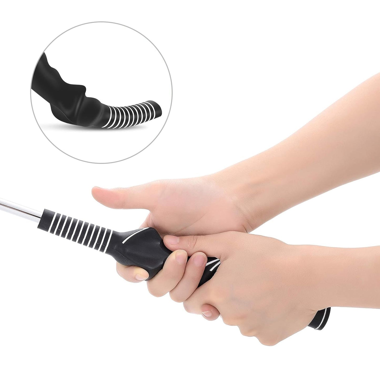 2 pcs Golf Training Grip - Lightweight and Durable Rubber Grip,Golf Club Grips Swing Training Grip Outdoor Teaching Practice Aid