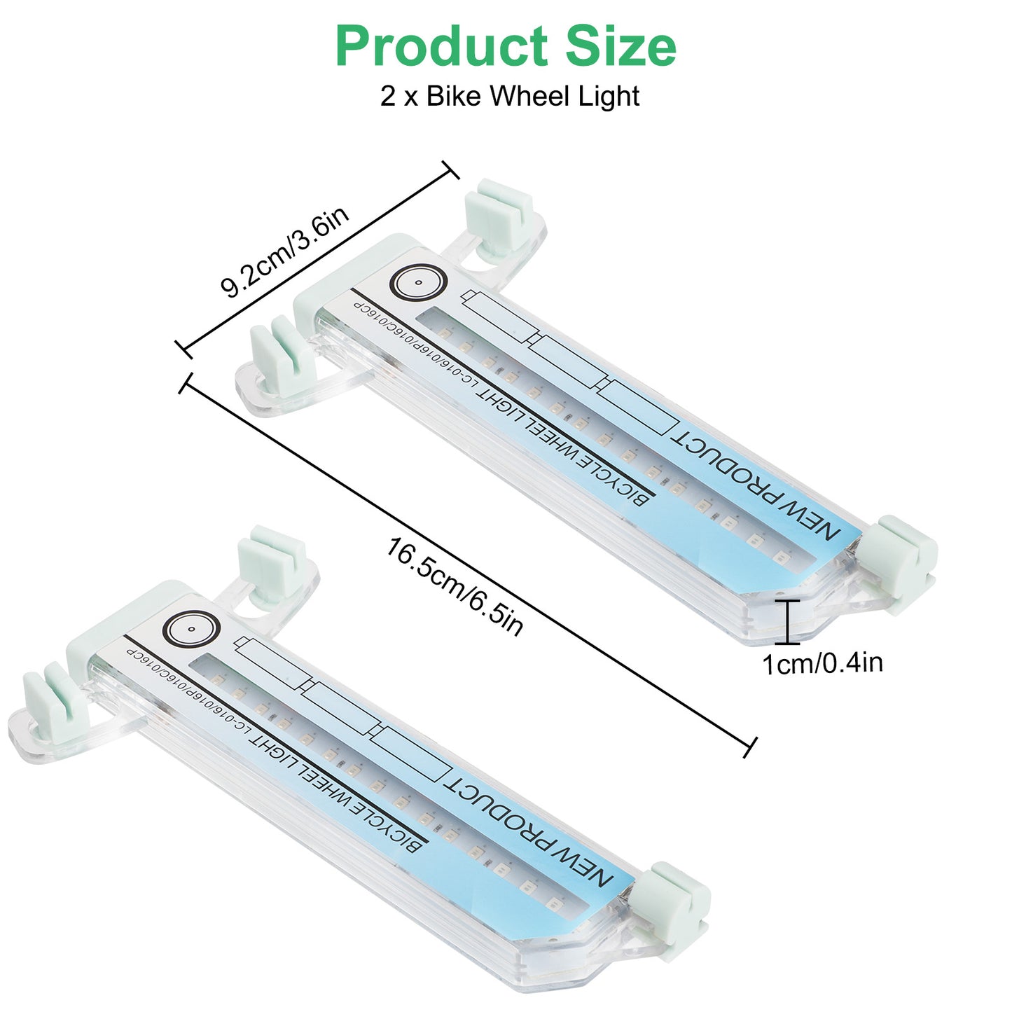 2pcs 32 LED Bike Wheel Lights - 32 Fun Bright Patterns, Waterproof, Easy Installation - Enhance Safety and Style for Night Riding