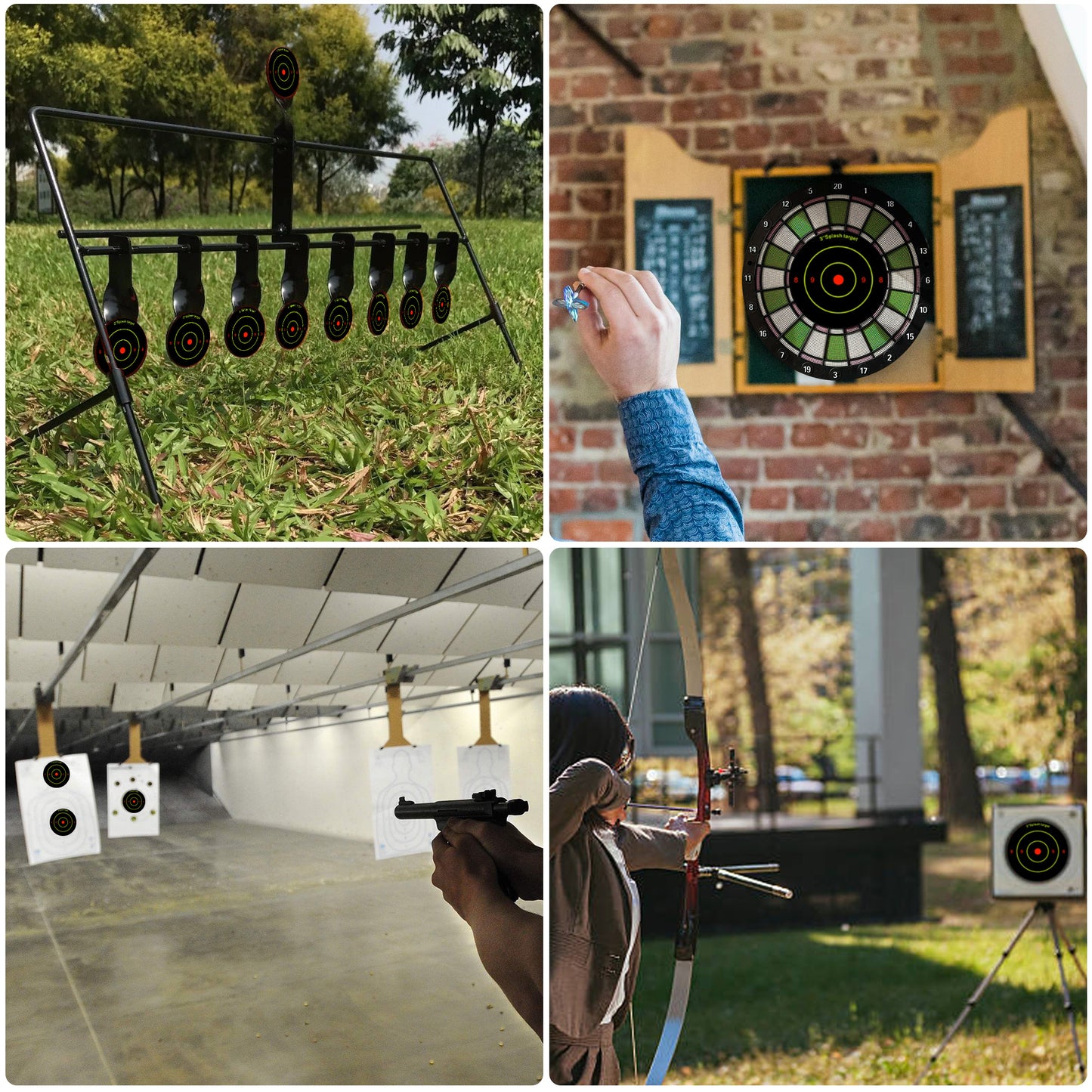 200 Pcs Self-Adhesive Shooting Targets Stickers - Each 3"reactive paper targets Ideal for Shooting , Archery Practice in indoor and outdoor