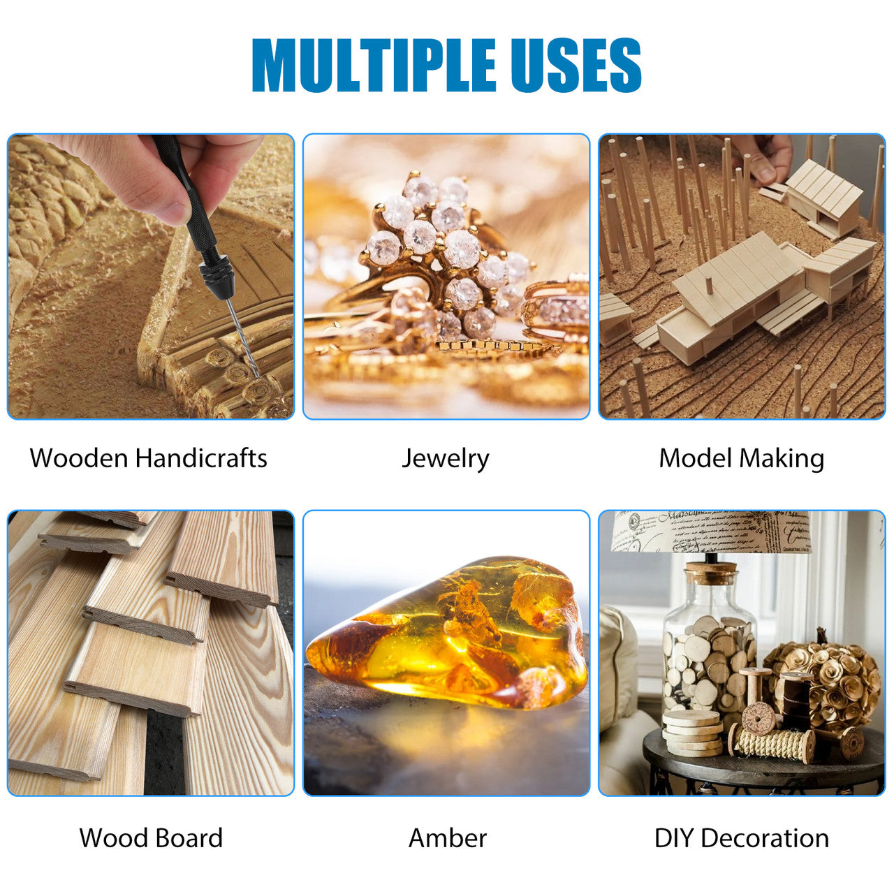 Pin Vise Hand Drill Bits Kit, Durable and Firm, Has Multiple Applications, 60pcs