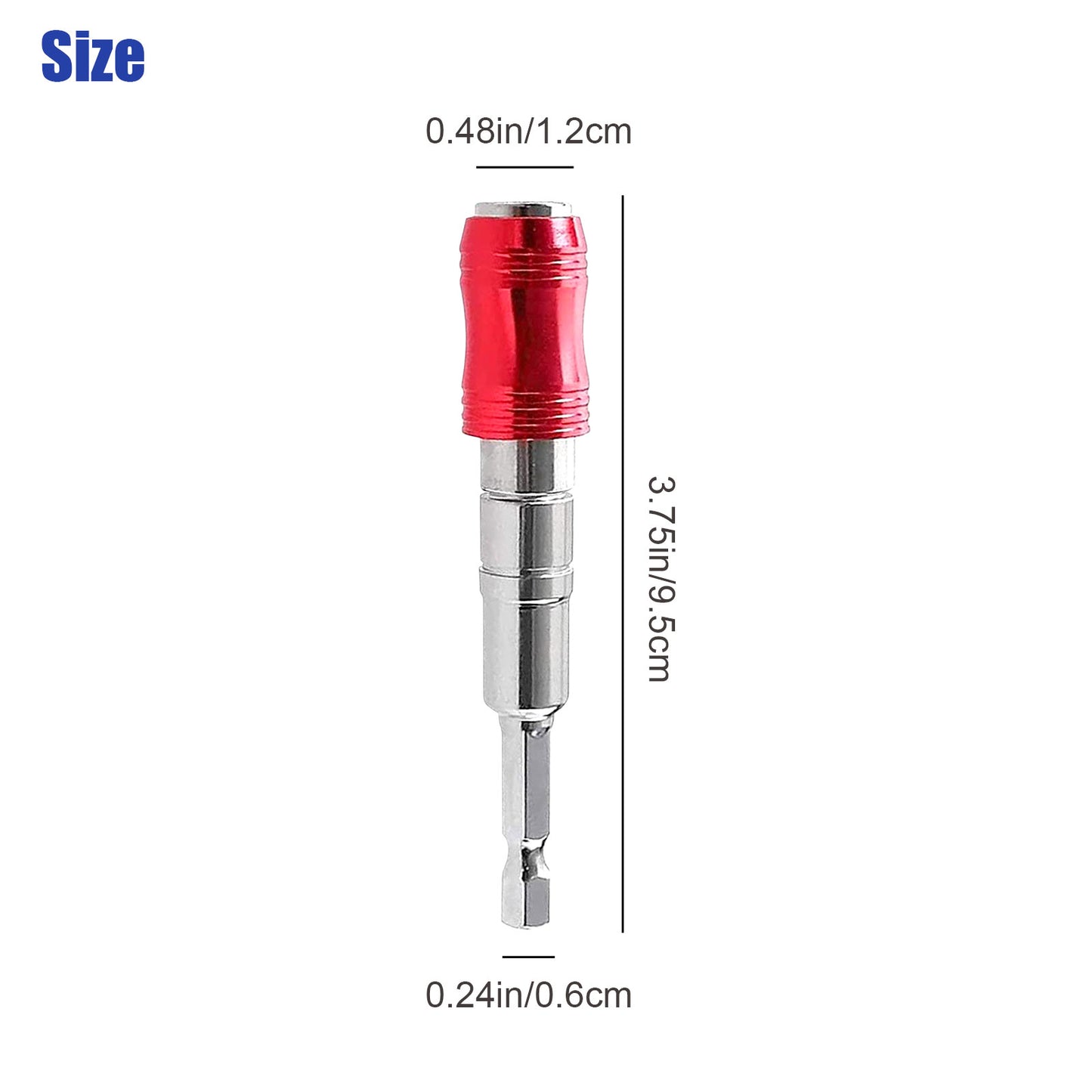 2pcs Magnetic Screwdriver Extension Drill Bit