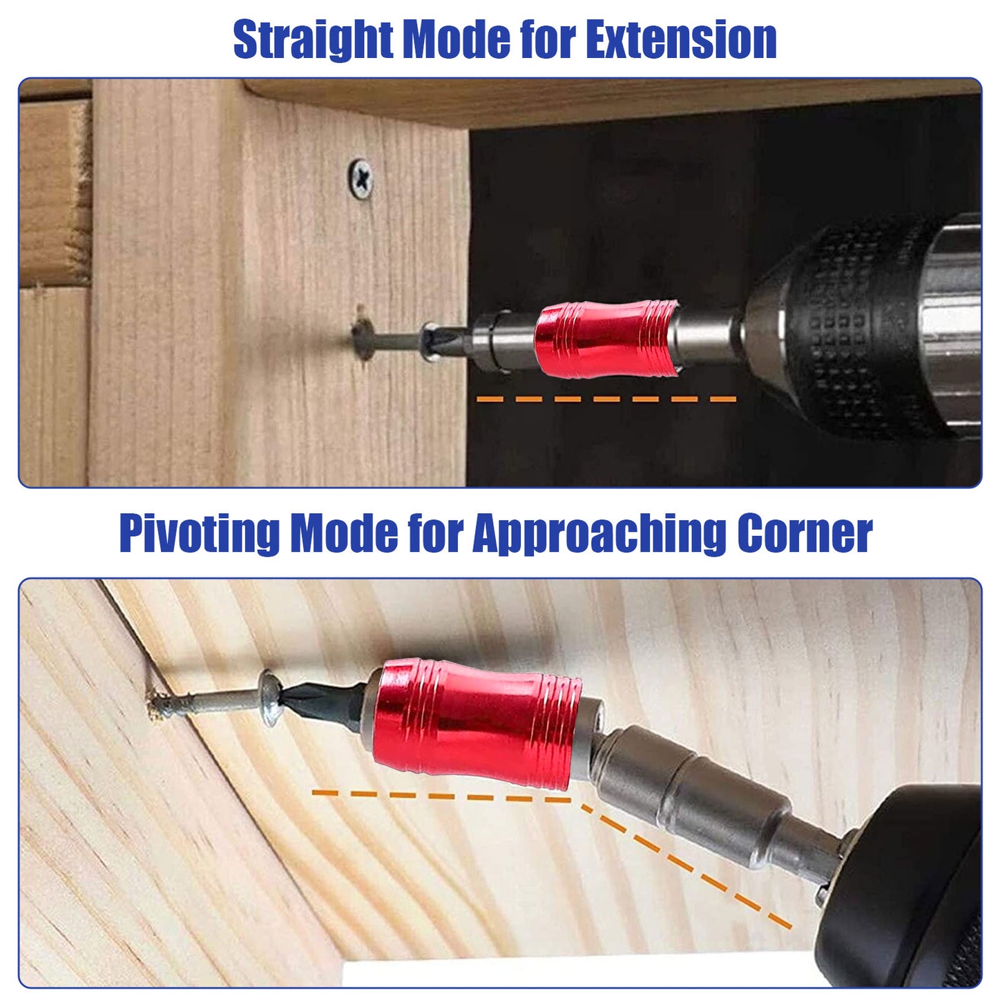 2pcs Magnetic Screwdriver Extension Drill Bit