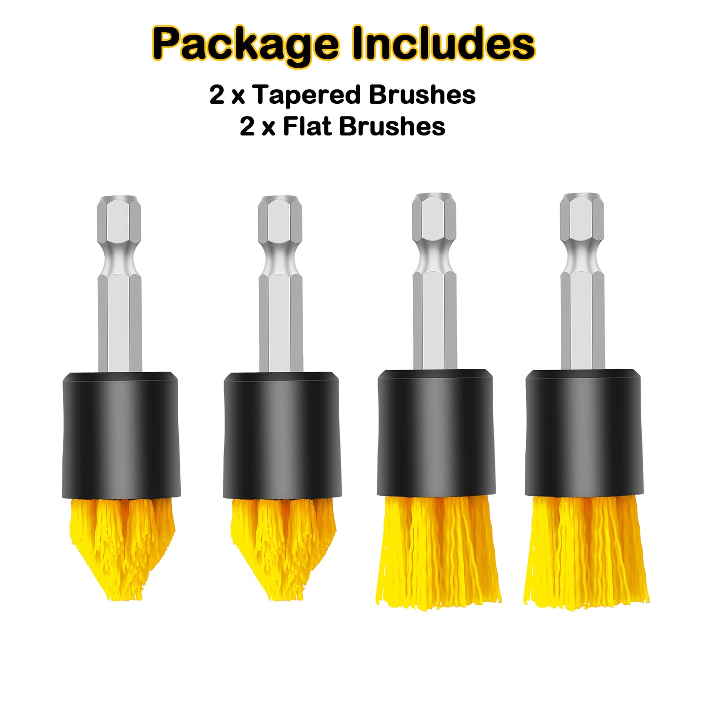 4pcs Drill Brush Attachment Set