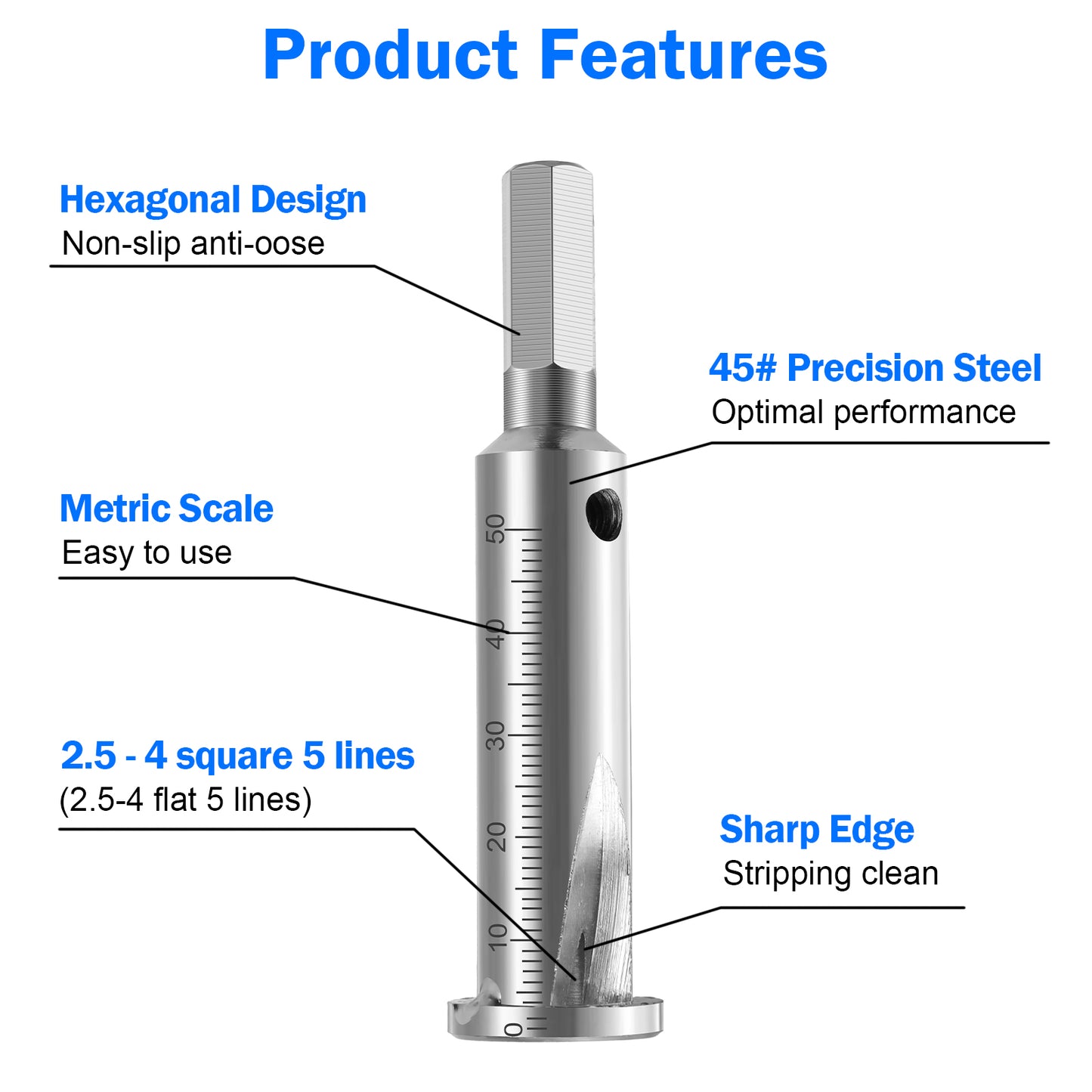 2pcs 2 in 1 Electrical Drill Manual Wire Stripping and Twisting Tool - Premium 45# Precision Steel,Twist 2-5 way wires,Enhance Efficiency for Power Drill Drivers (2.5-4 Square)