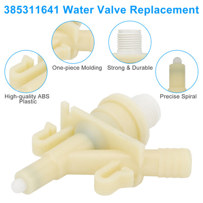 385311641 RV Toilet Water Valve Kit - With 385311658 Flush Ball Seal Replacement,for Dometic Sealand Toilets Series 300, 310, 320 RV, camper, and trailer