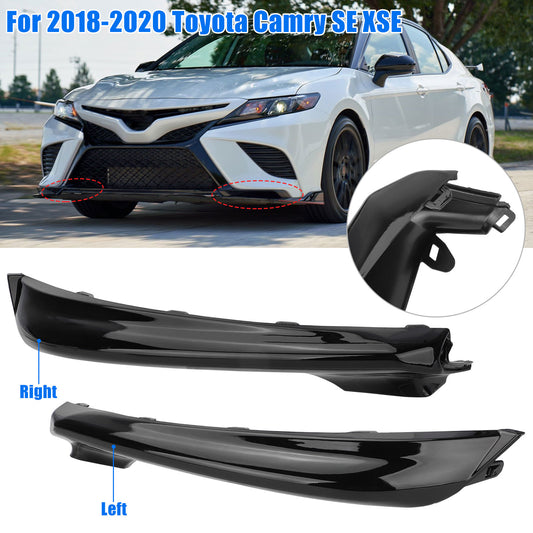 Front Bumper Grille Trim Molding Set - for Toyota Camry SE/XSE 2018-2020,ABS - Direct Fit Replacement (Black)