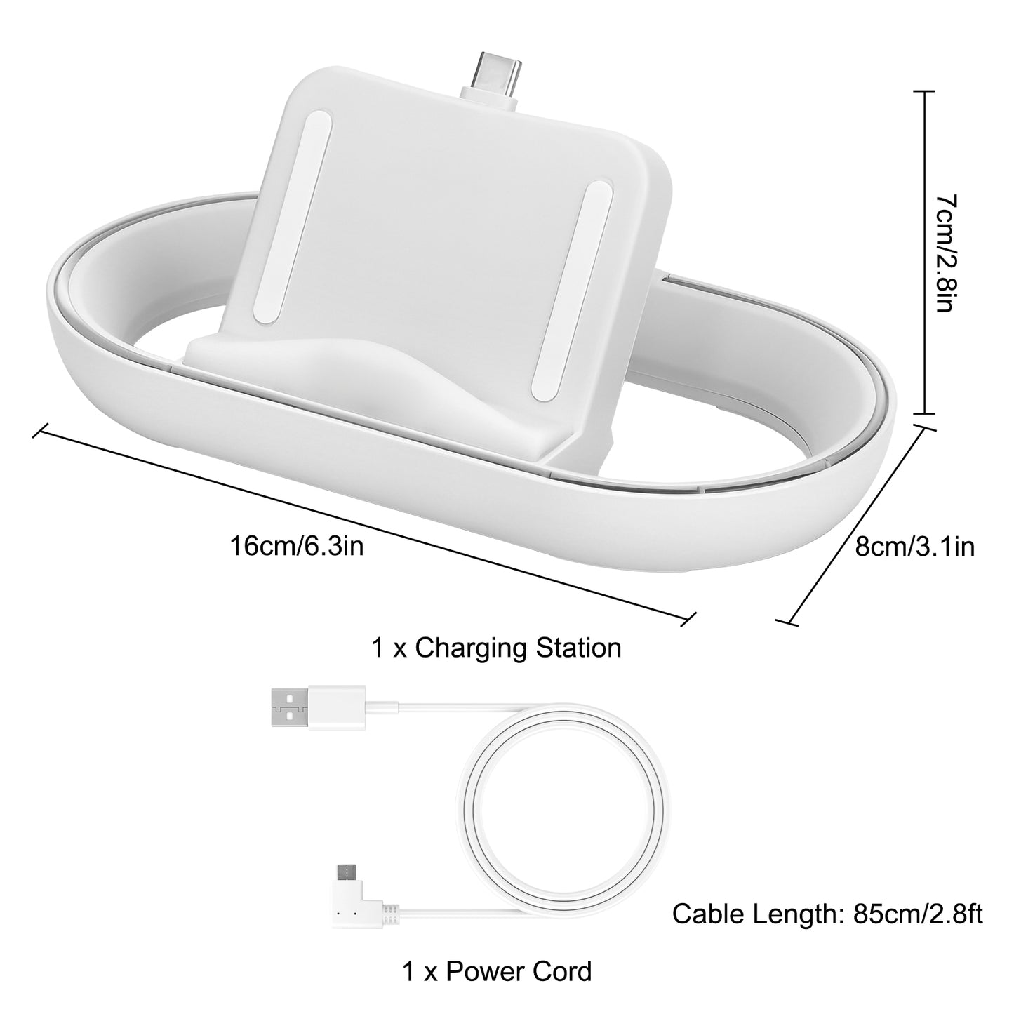 Charging Dock Station for Playstation Portal - 14 RGB Light Modes,Safe Charging with Overcharge Protection, Handheld Stand Holder for Playstation Portal