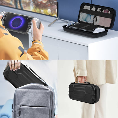 6-in-1 Accessories Bundle for Playstation Portal - Carrying Case and Hard PC Clear Cover Case with with Tempered Glass Screen Protector,Protective Case and Hard Shell Portable Travel Handbag for Ps Portal