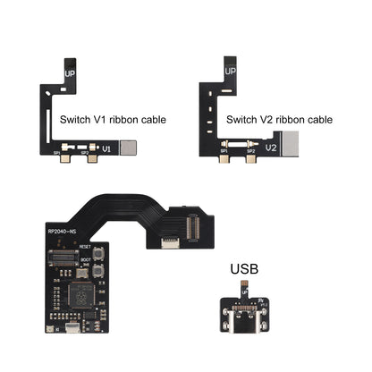 Console Cable RP2040 CPU Chip for Nintendo Switch - Upgradable Chip Replacement Parts for Switch NS Console (Compatible with HAC-001 and HAC-001-(01)) Includes Repair Tools