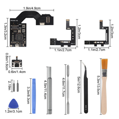 Console Cable RP2040 CPU Chip for Nintendo Switch - Upgradable Chip Replacement Parts for Switch NS Console (Compatible with HAC-001 and HAC-001-(01)) Includes Repair Tools