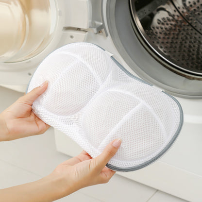 4Pcs Bra Washing Machine Bag – Protect and Extend the Life of Your Bras with Anti-Rust Zipper and Honeycomb Mesh (Gray and Blue)