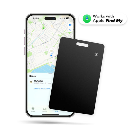 CELECTIGO Smart Wallet Tracker Card - Ultra-Thin iOS Find My Compatible, Wireless Charging, Credit Card Sized SmartCard Tracker for Wallets and Passports