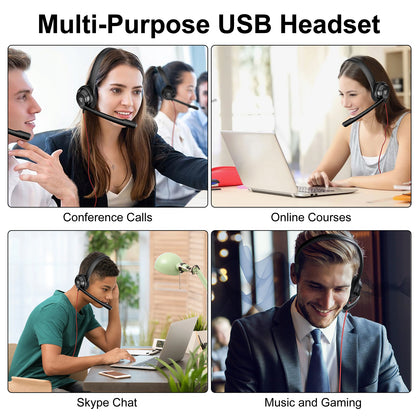 USB C/3.5mm Jack Wired Single sided Headphones - Plug and Play Wired Headphones with in-Line Volume Control 3.5mm Jack for Laptop, Mac, Computer