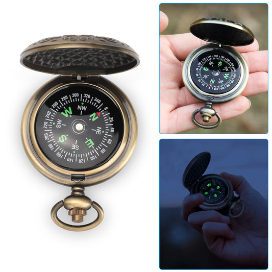 Portable Pocket Compass - Compact and Durable Outdoor Navigation Tool- Ideal for gifting to friends, family, or colleagues