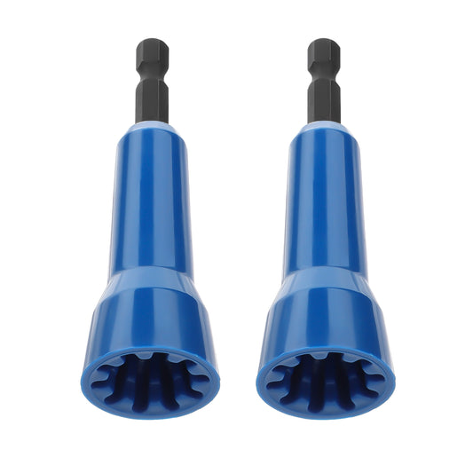 2Pcs Wire Nut Twister Set -  Constructed from high-quality nylon plastic ,1/4 inch Chuck Compatible with Most Drills(Blue)