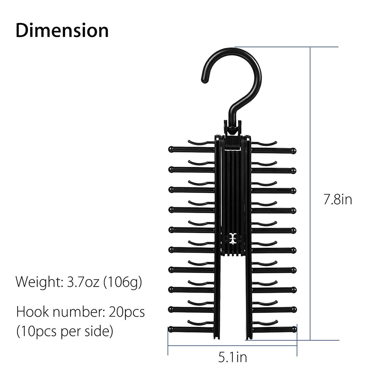 Adjustable Cross X Tie Rack Hanger Non-Slip Belt Compact Closet Holder Organizer