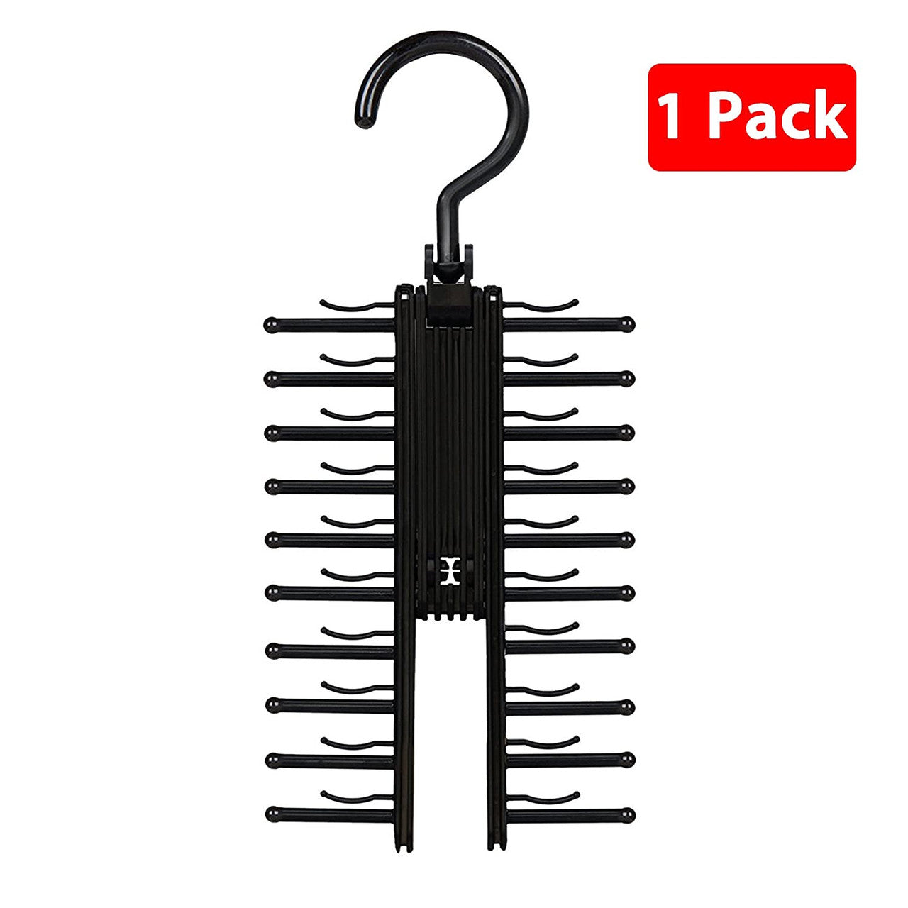 Adjustable Cross X Tie Rack Hanger Non-Slip Belt Compact Closet Holder Organizer