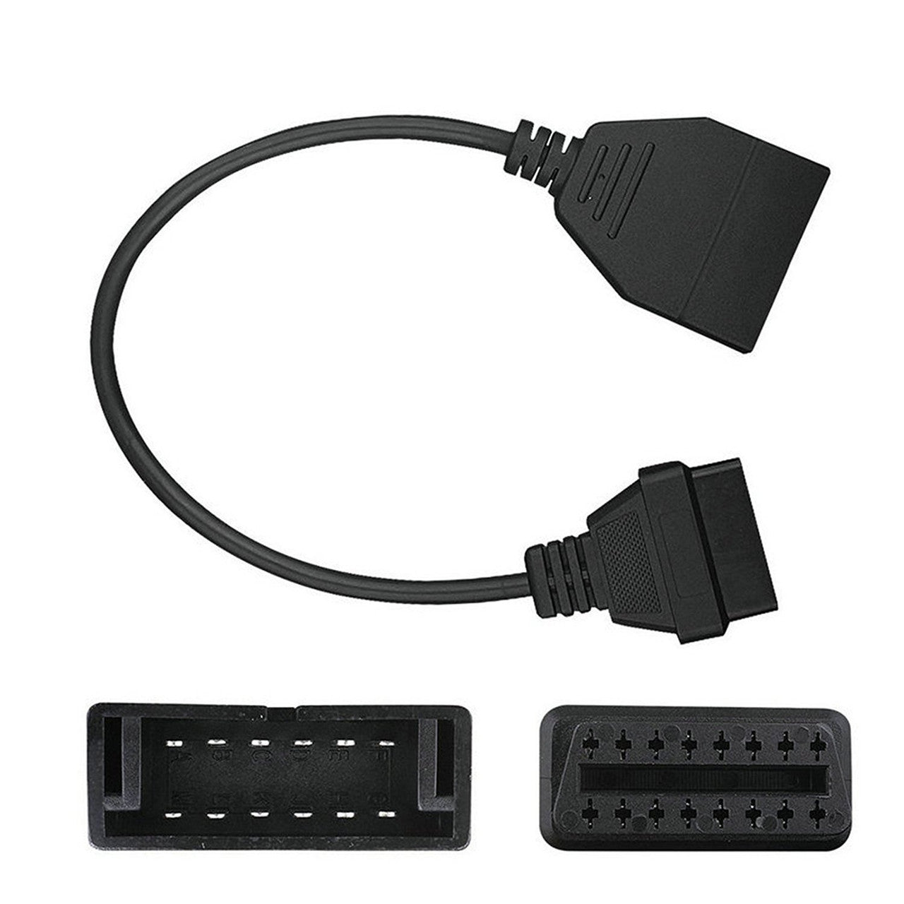 GM 12 Pin To OBD1 OBD2 OBD-II 16 Pin Adapter Connector Car Motor Diagnostic Tool Diagnostics Adapter Cable Connector for GM Vehicle