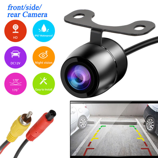 IP67 Waterproof HD Hidden License Plate Vehicle Backup Cameras, Night Vision 170掳 Wide View Angle Rear View Camera for 12V