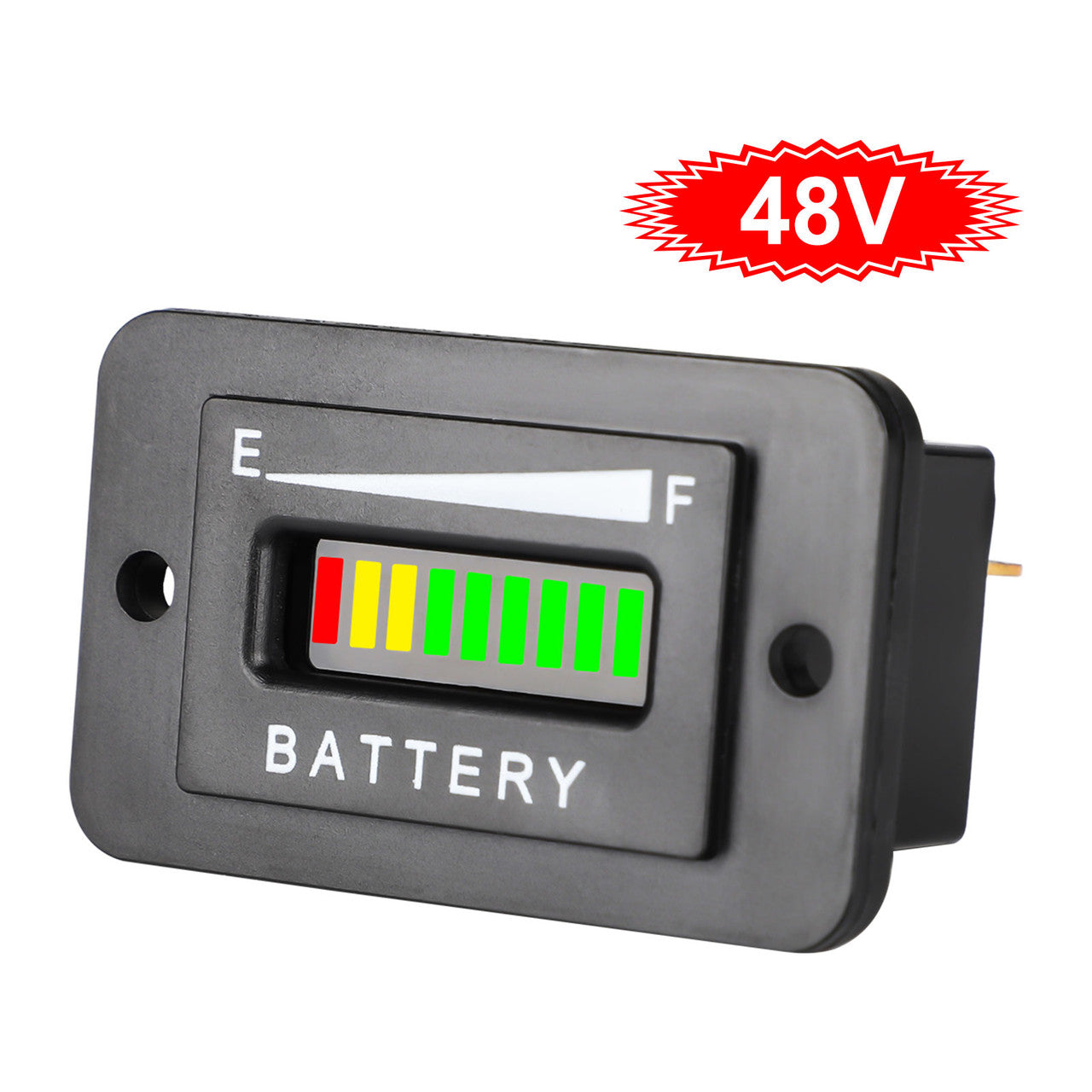 Meter Indicator Volt Battery Gauge for Golf Cart Motor, 48V
