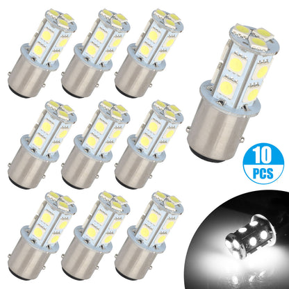 1157 BAY15D 13SMD LED Bulb for RV Camper SUV Car Turn Signal Parking Lights LED Tail Backup Lights 1016 1034 2057 2357 7528, 6000K-6500K (10 Pcs)