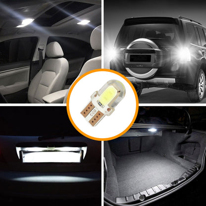 20Pcs T10 194 LED Bulbs Super Bright, T10 Wedge 194 168 158 W5W LED Bulbs, 2COB Chipset LED Bulbs for License Plate Lights Interior Map Dome Side Marker Courtesy Cargo Lights, 6000K Xenon White, 12V